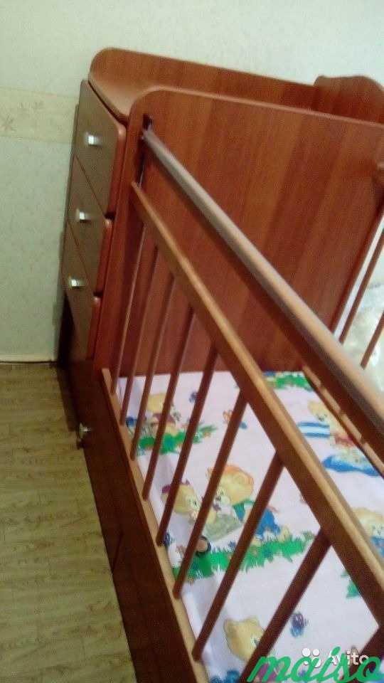 Детская кровать - трансформер скв-9 орех в Москве. Фото 4