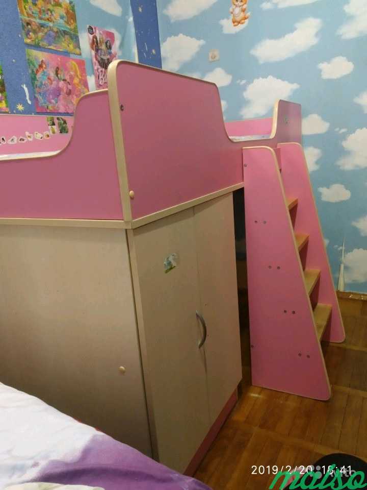 Чердак-кровать для девочки в Москве. Фото 1