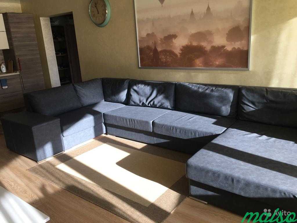 Кожаный большой диван в Москве. Фото 3