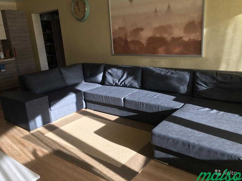 Кожаный большой диван в Москве. Фото 2