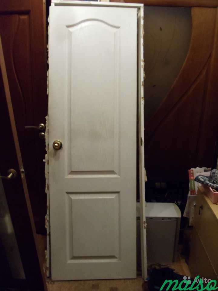 Дверь с коробкой и фурнитурой 190х60 в Москве. Фото 1