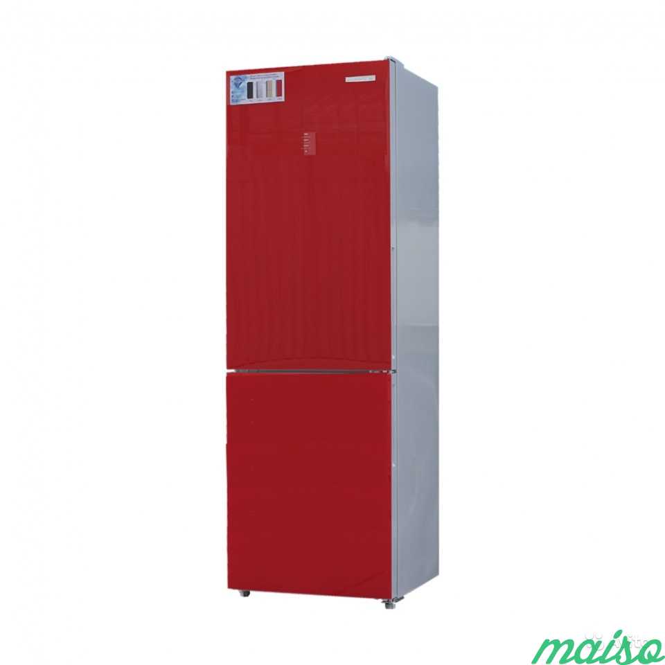 Холодильник Kenwood KBM-1855nfdgr цвет красный в Москве. Фото 3