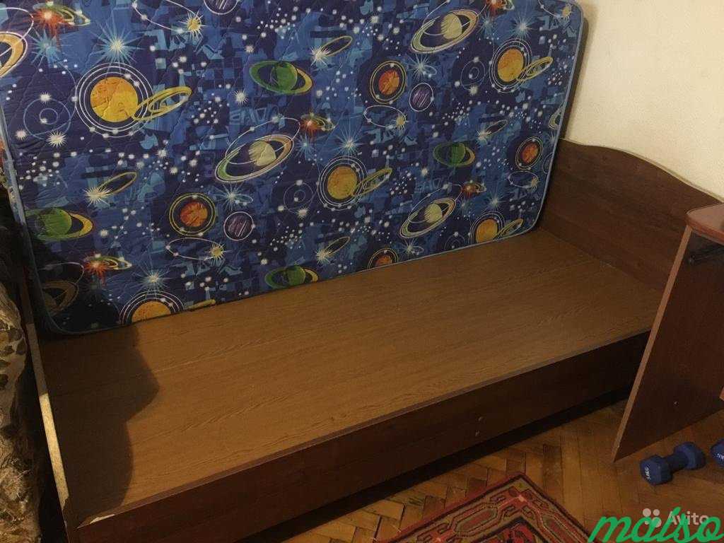 Кровать одноместная с матрасом в Москве. Фото 1