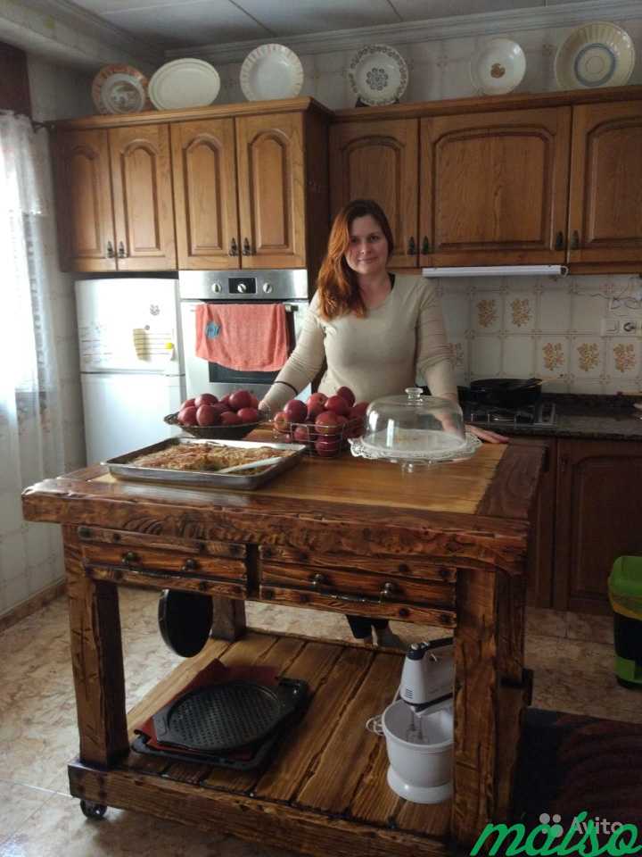 Кухонный островок в стиле лофт в Москве. Фото 1