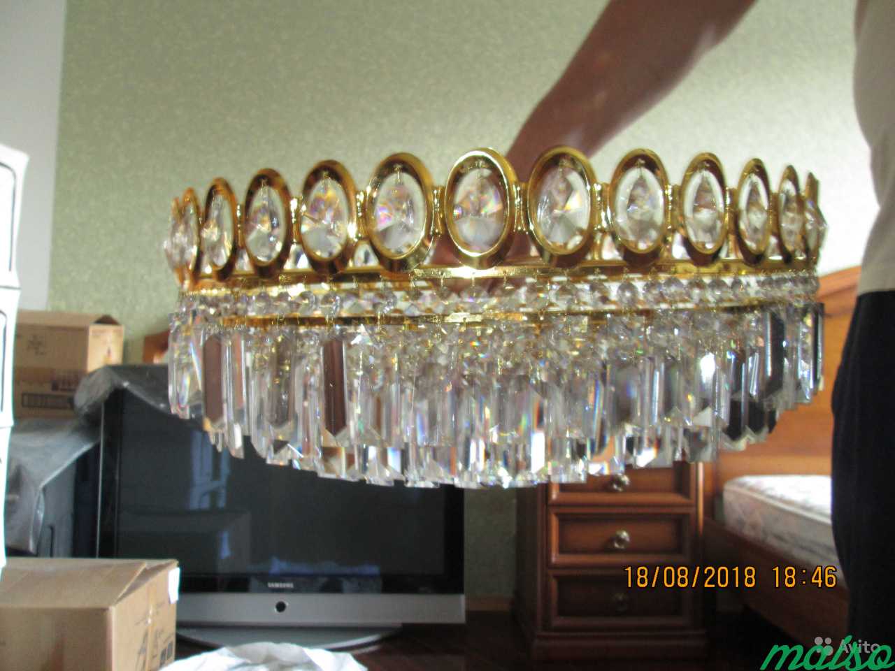 Люстра Хрусталь 6 ламп в Москве. Фото 1