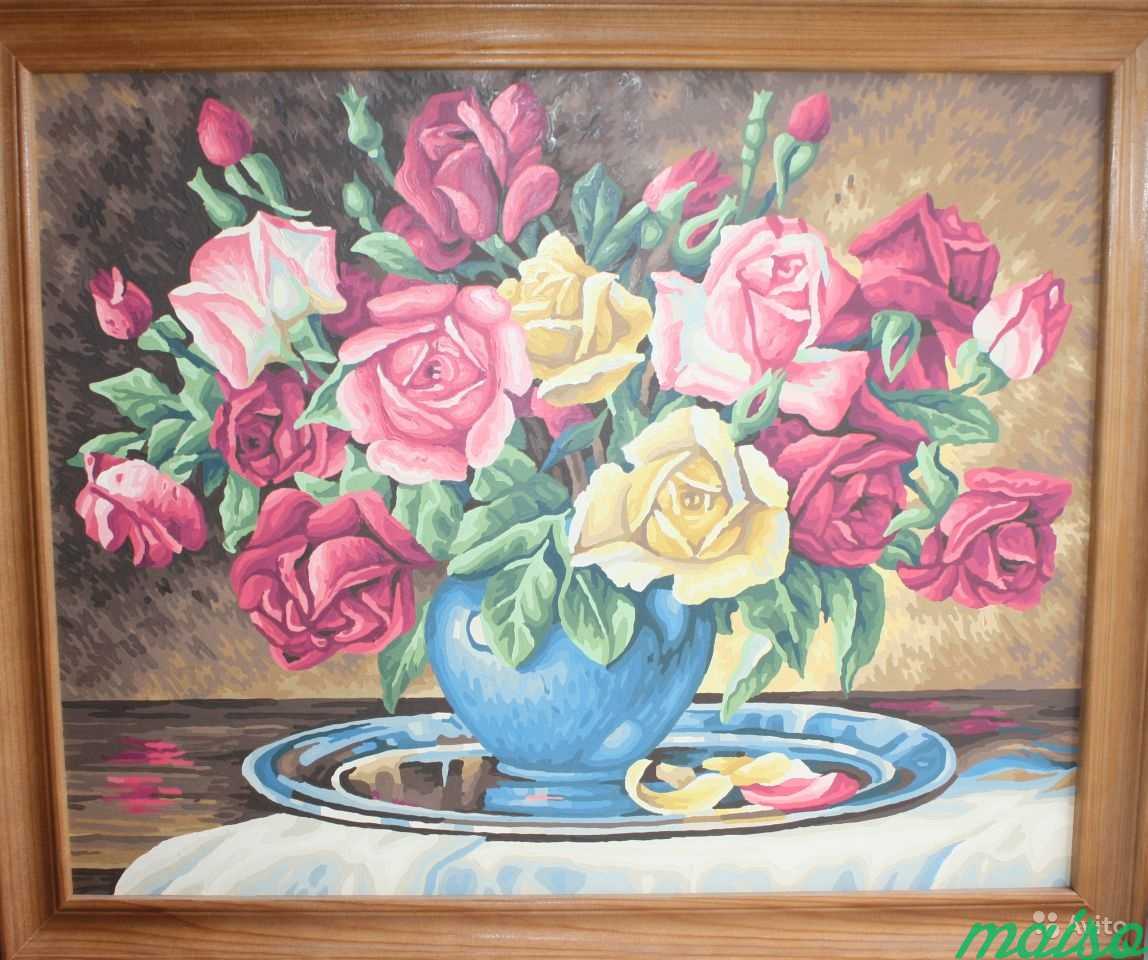 Картина - букет роз в Москве. Фото 1