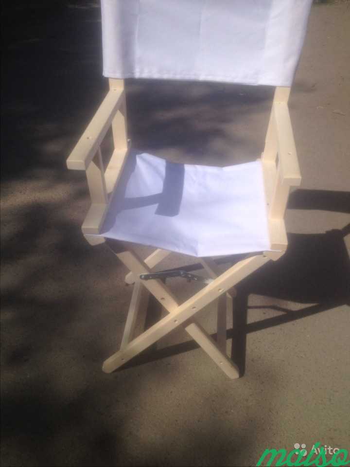 Режиссерский стул низкий. нанесение логотипа в Москве. Фото 7