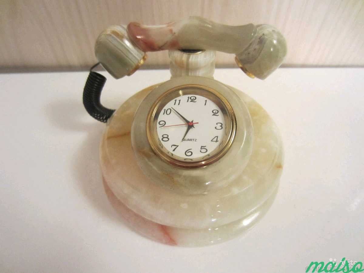 Винтаж: Часы Телефон из натурального оникса в Москве. Фото 1