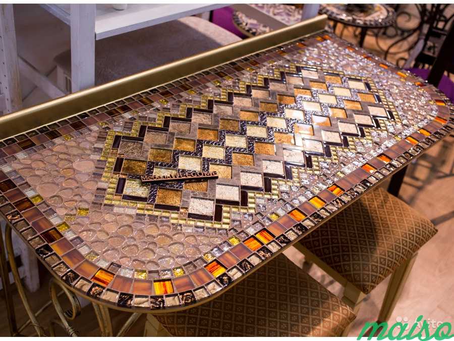 Мозаичные столы в Москве. Фото 1