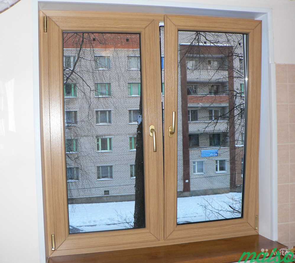 Пластиковое окно Rehau двухстворчатое 1500х1700 в Москве. Фото 1