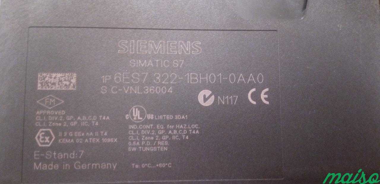 Simatic S7-300 Модуль вывода 6ES7 322-1BH01-0AA0 в Москве. Фото 1