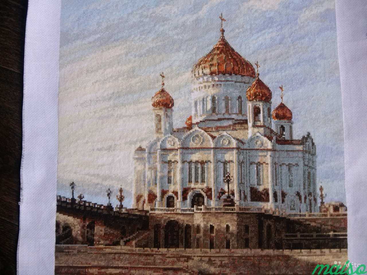 Картина вышитая крестом в Москве. Фото 2
