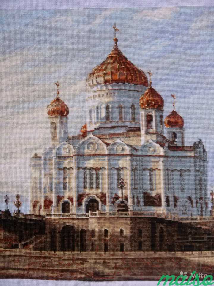 Картина вышитая крестом в Москве. Фото 3