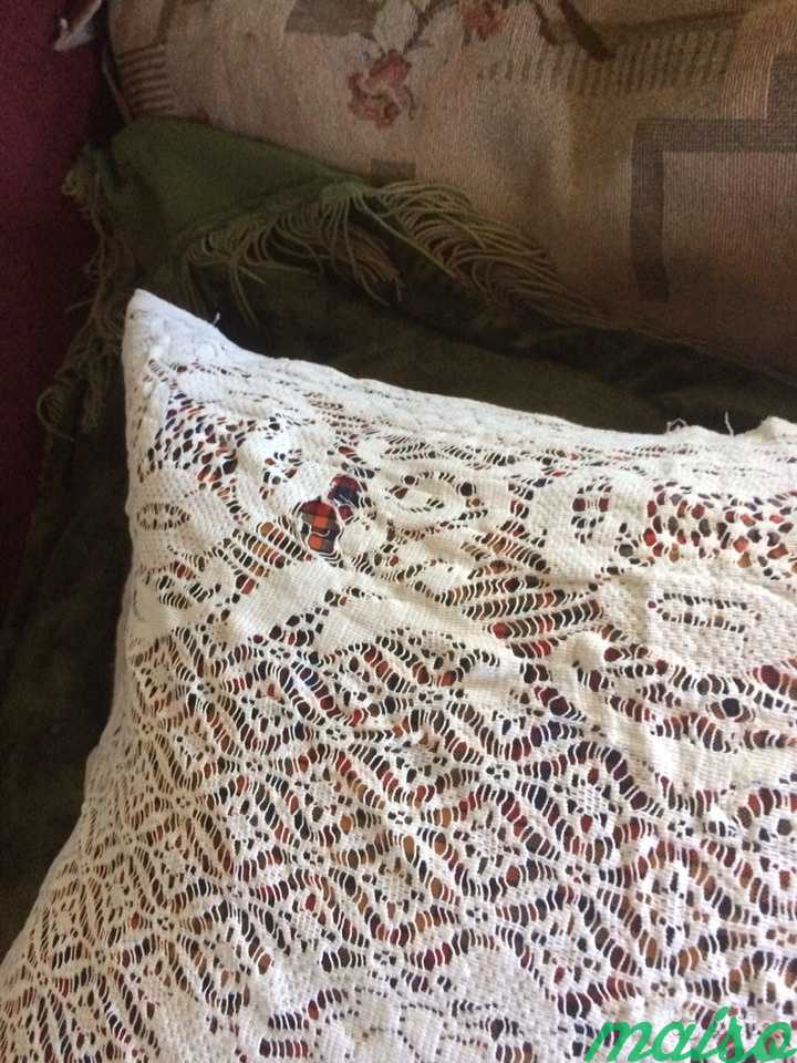 Кружевная накидка на подушку ретро винтаж СССР в Москве. Фото 3