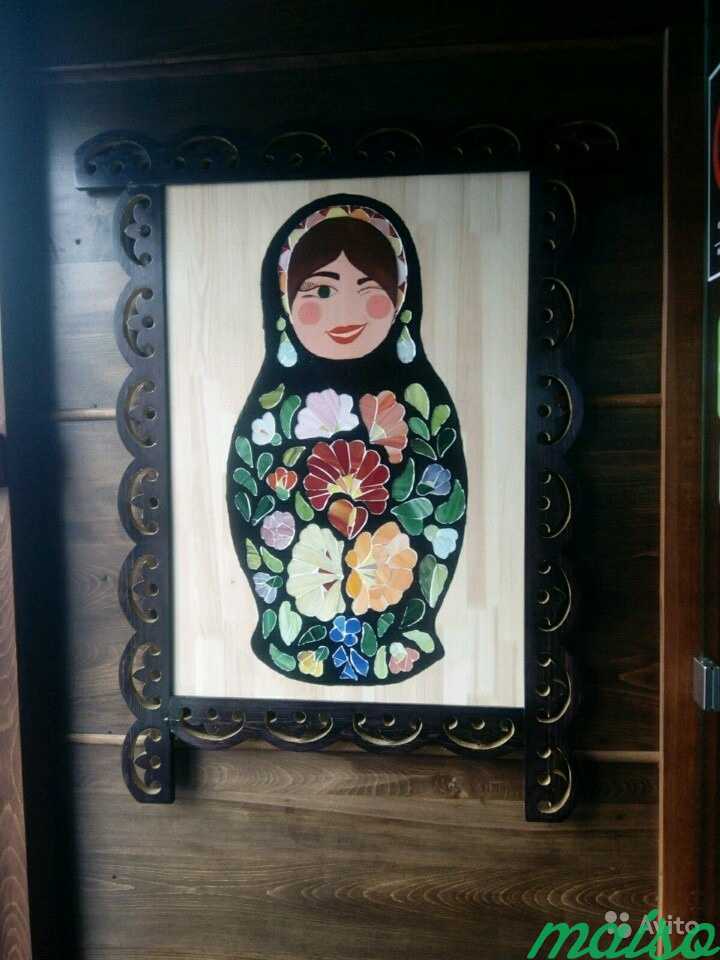 Панно картина Матрешка в Москве. Фото 1