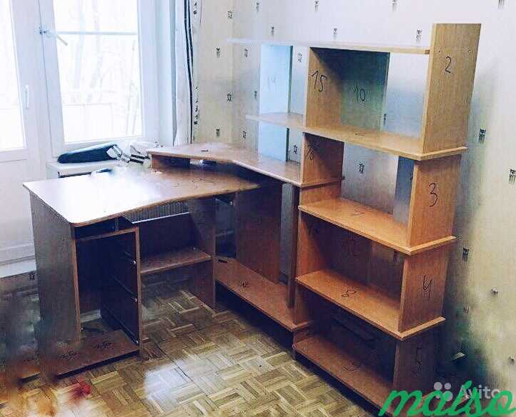 Стол с этажеркой, ящиками, местом для компьютера в Москве. Фото 1