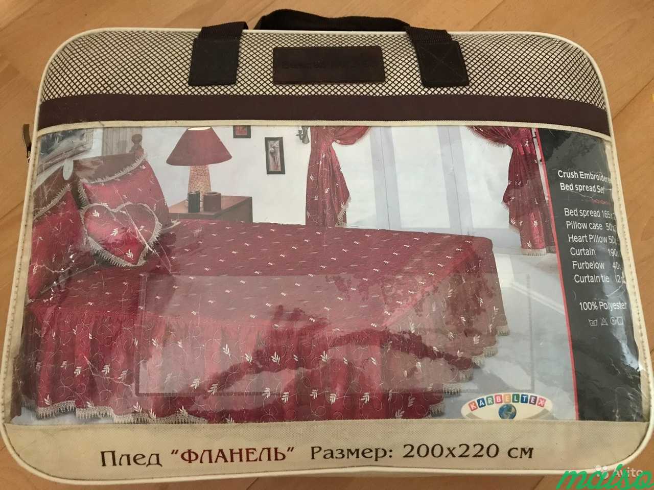 Комплект штор и покрывало для спальни в Москве. Фото 1