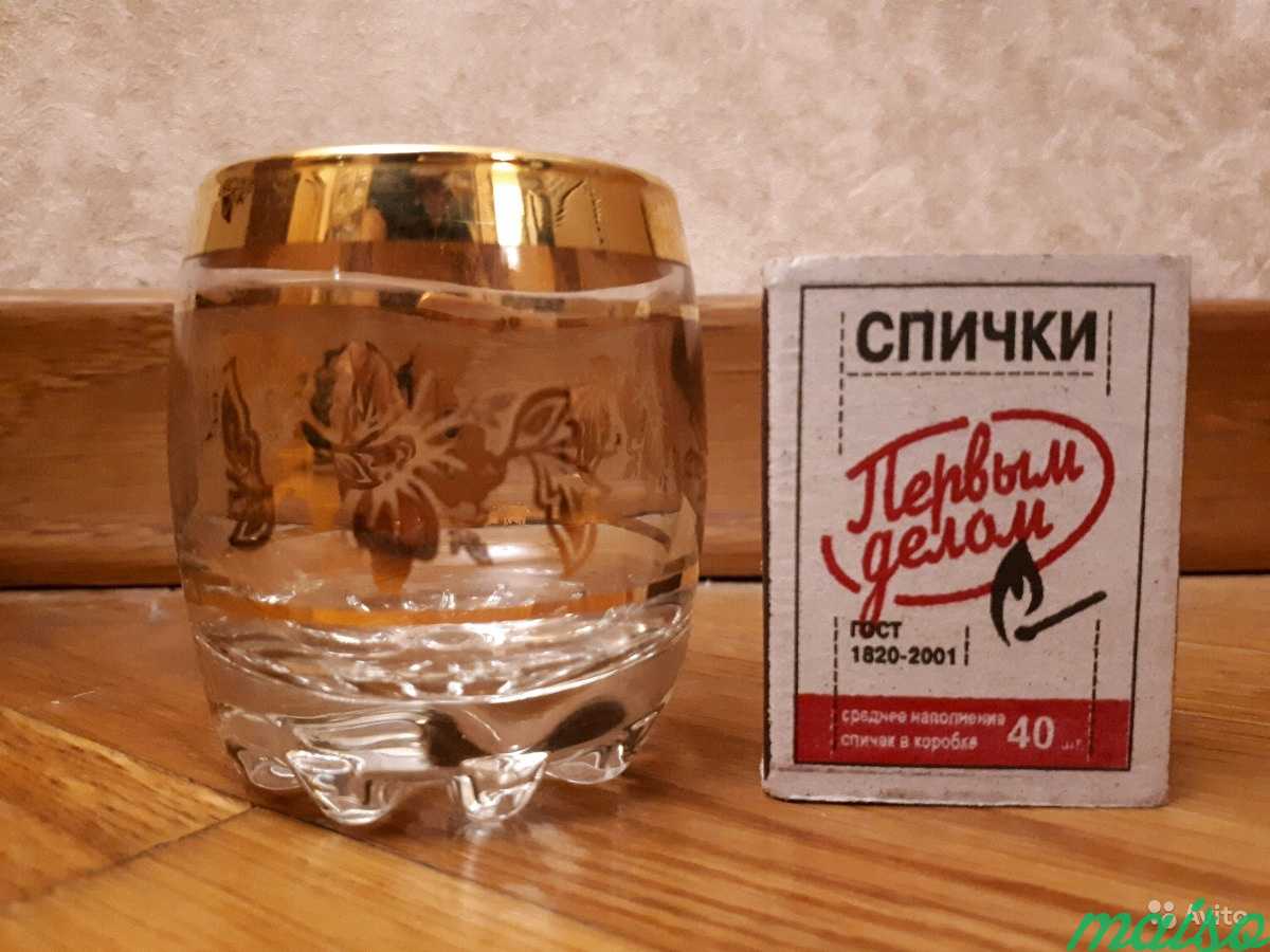 Рюмка с золотом 12 шт в Москве. Фото 1