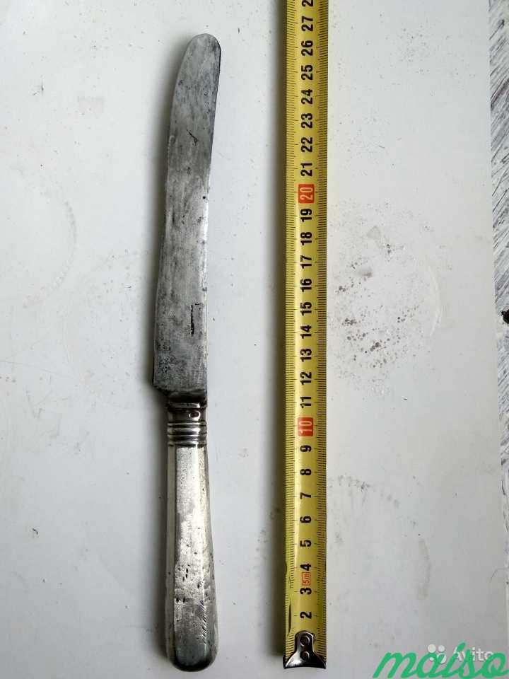 Нож большой серебро 84 проба 19век в Москве. Фото 1
