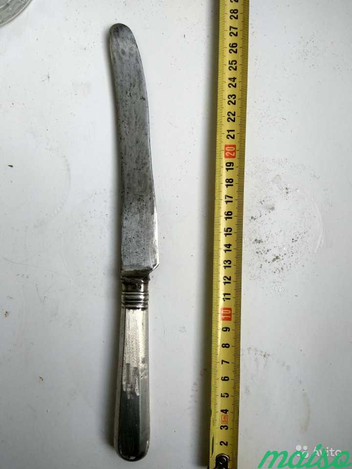 Нож большой серебро 84 проба 19век в Москве. Фото 2