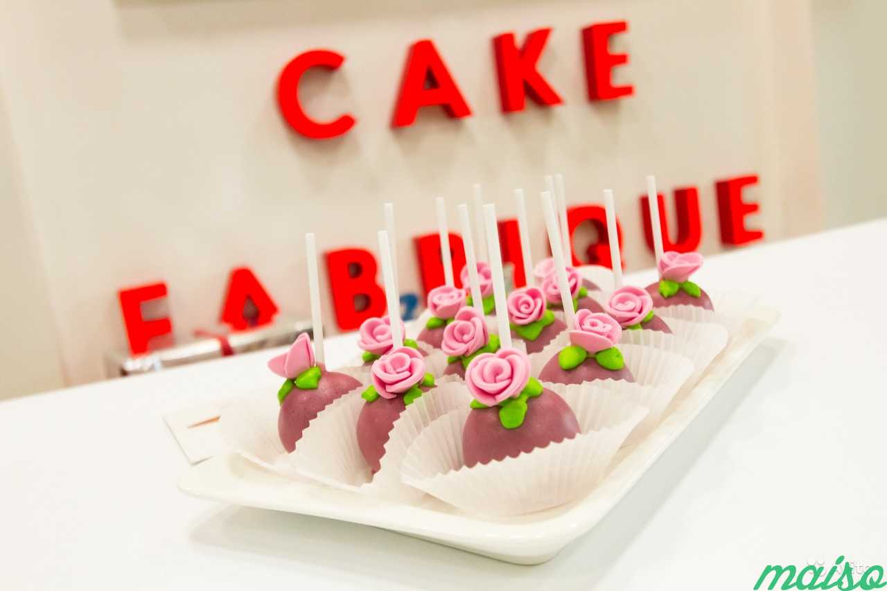 Кейк попсы розовый цветок в Москве. Фото 1