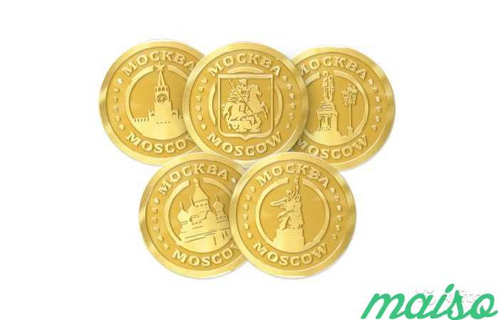 Шоколадные монеты 6г «Москва» в коробках по 500 шт в Москве. Фото 2
