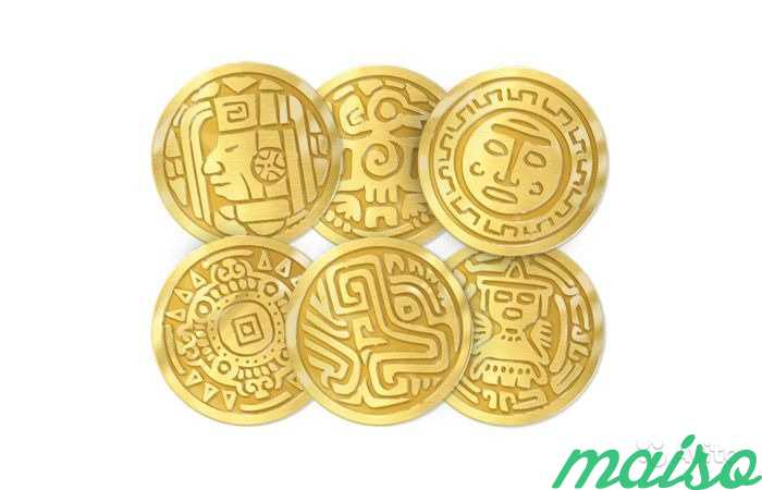 Шоколадные монеты 6г «Золото Майя» в коробках по 5 в Москве. Фото 3