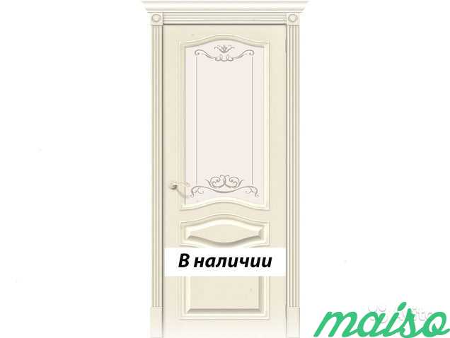 Межкомнатная дверь Шпон натуральный Бежевая 96 в Москве. Фото 1