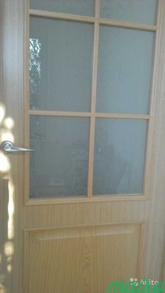 Дверь нат. шпон 80х200 светлый дуб в Москве. Фото 2