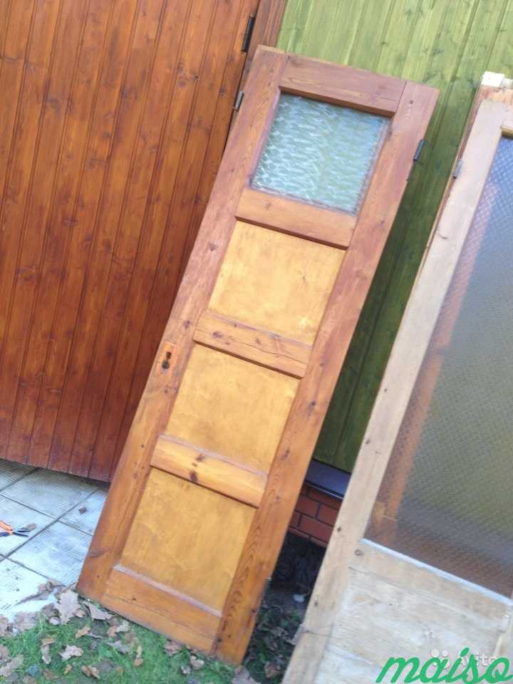 Двери из сосны для дачи в Москве. Фото 1