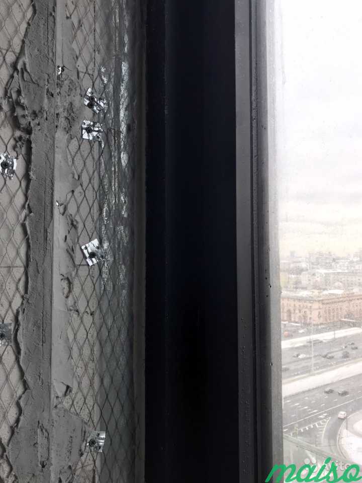 Алюминиевая дверь окно тёплое с двух камерным осте в Москве. Фото 5