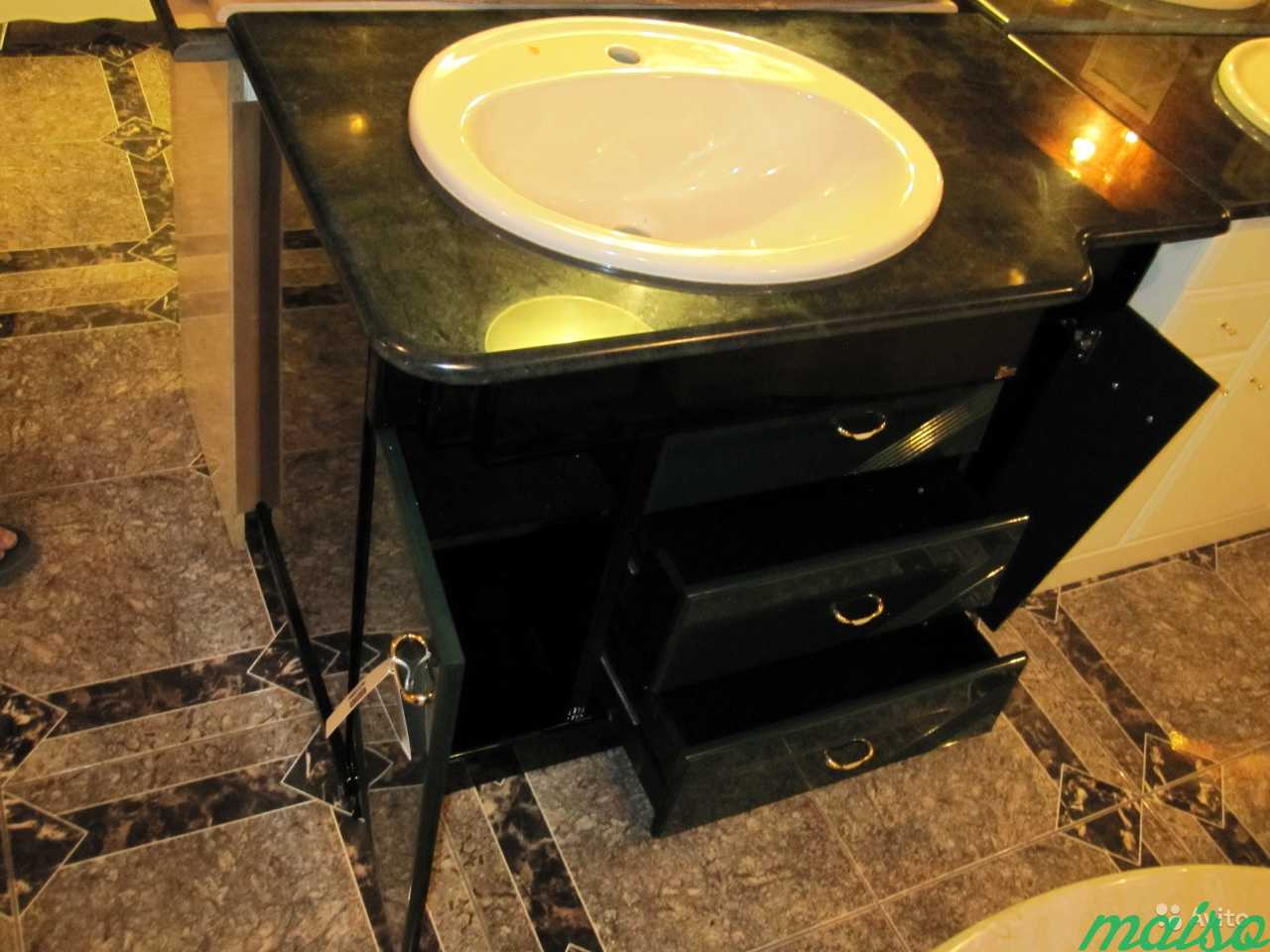 Уникальная Тумба с мрамором в Ванную комнату в Москве. Фото 4