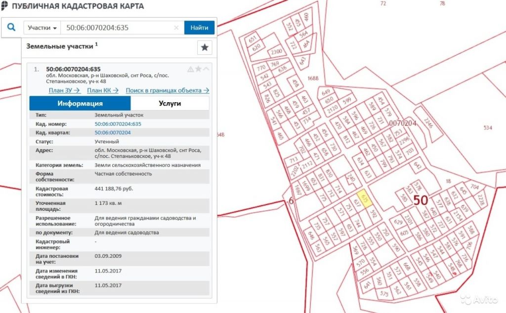 Кадастровая карта шаховского района