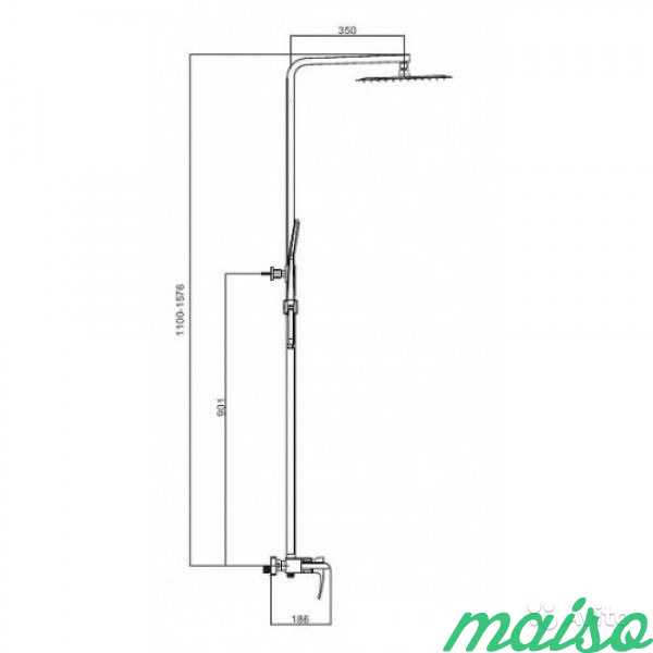 Душевая стойка Gappo Futura G2417-8 в Москве. Фото 4