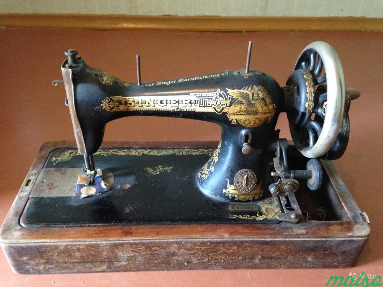 Ручная швейная машинка Singer 1908 года выпуска в Москве. Фото 1