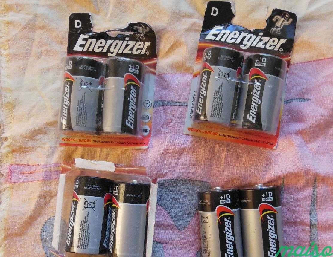 Батарея Energizer MAX D-LR20 2 шт в Москве. Фото 1