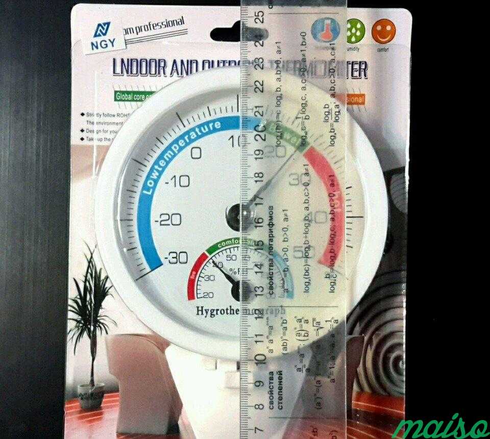 Термометр-гигрометр механический -30 до +50C в Москве. Фото 7