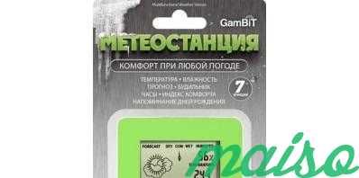 Цифровая метеостанция gambit MS-103-BW в Москве. Фото 1