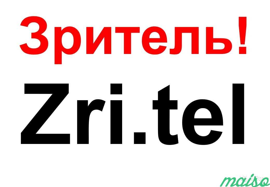 Доменное имя Zri. tel (зритель) в Москве. Фото 1