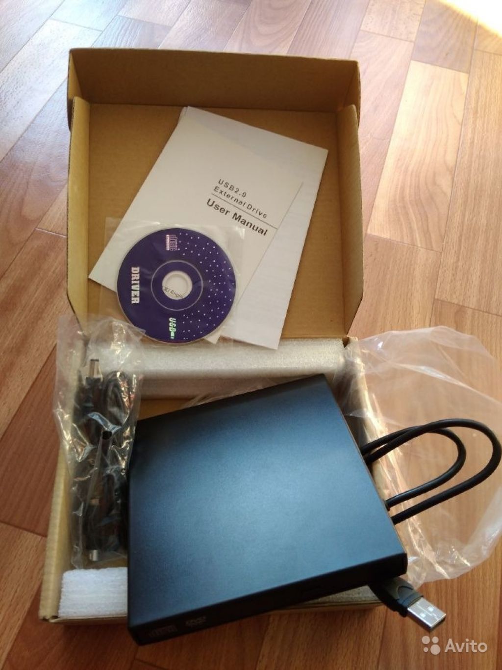 Внешний CD-DVD-rom asus c USB новый в упаковке в Москве. Фото 1