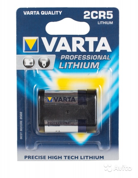 Батарейка Varta Professional Lithium 2CR5 в Москве. Фото 1