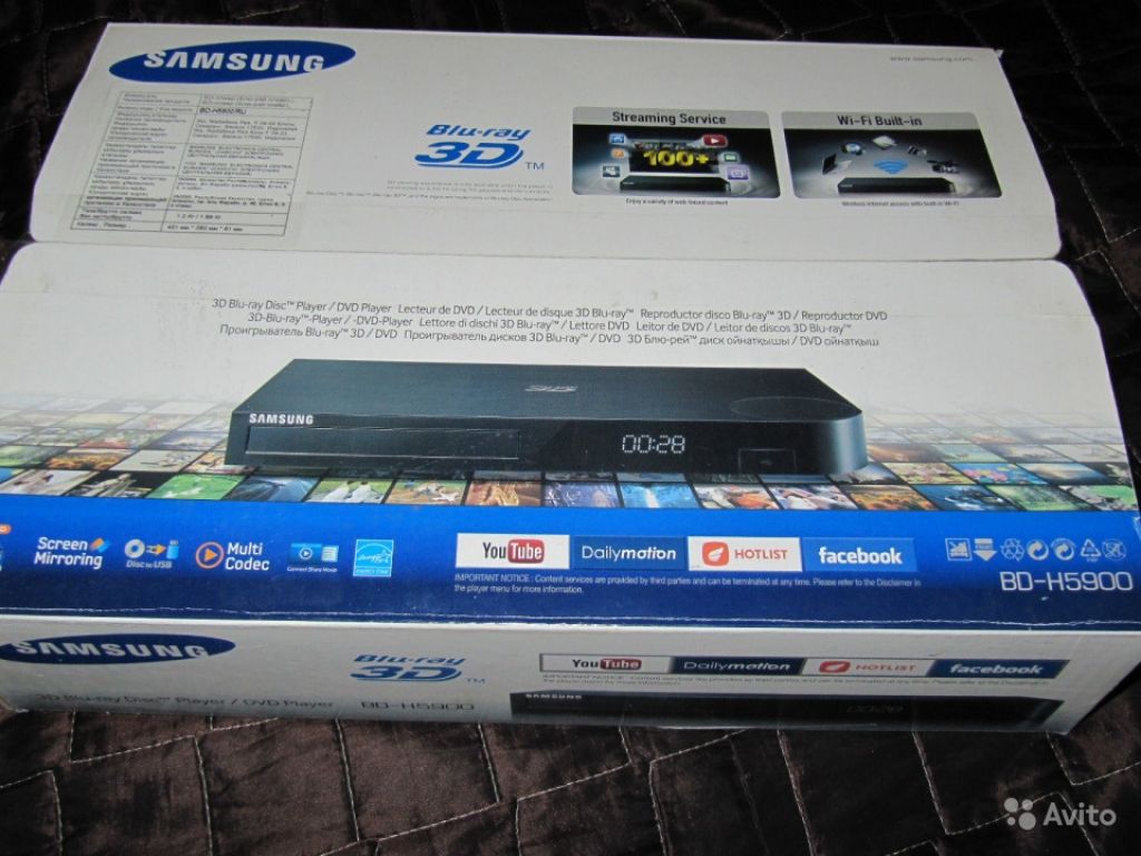 Blu Ray Player SAMSUNG BD-H 5900 3D в Москве. Фото 1