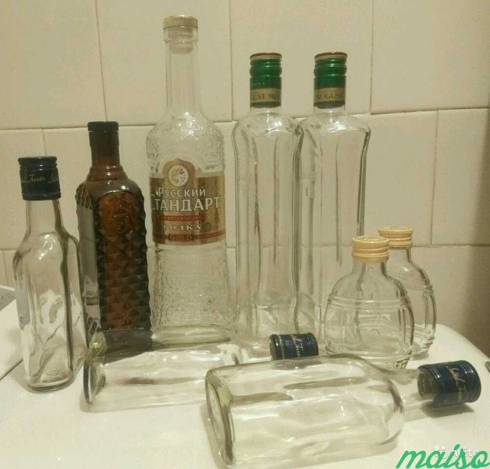 Чистые красивые бутылки для крепких напитков в Москве. Фото 1