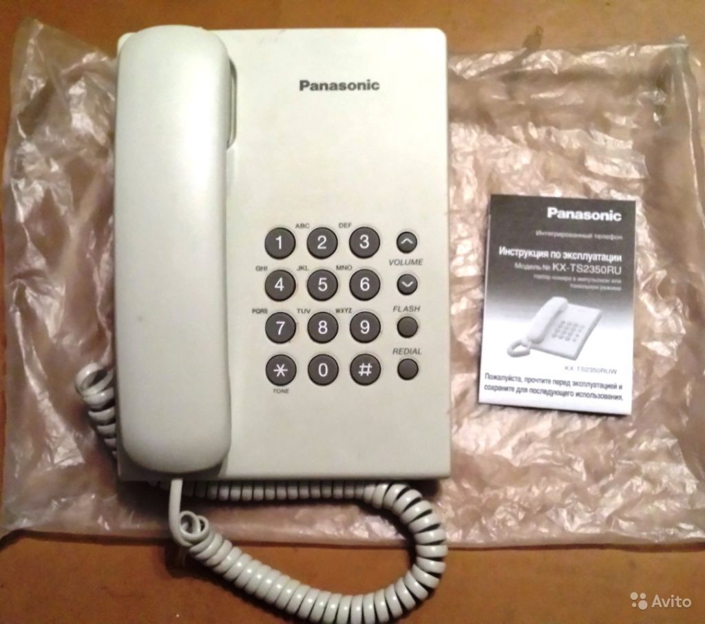 Телефон Panasonic KX-TS2350RUW в Москве. Фото 1