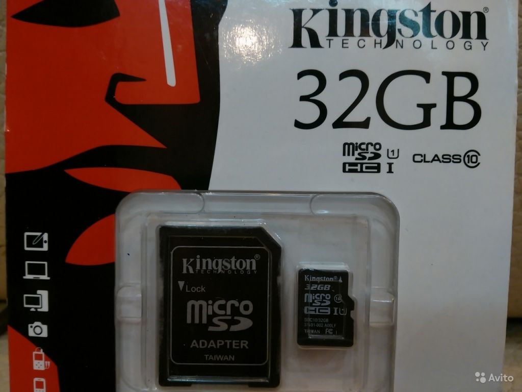 Карта памяти 32gb kingston sdhc 32gb