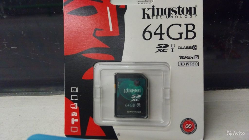 Карта памяти kingston 64gb