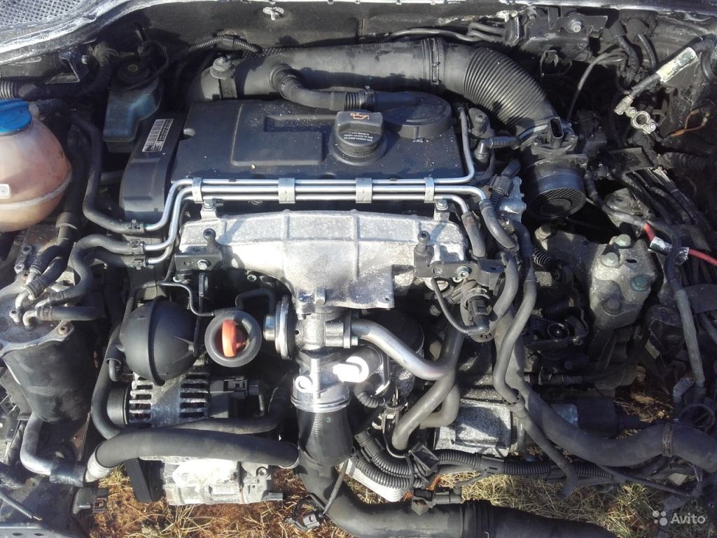 Двигатель BKD для VW Passat B6 2.0 TDi BKP бкп в Москве. Фото 1