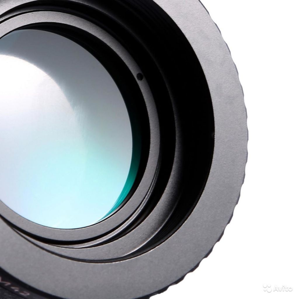 Переходное кольцо KF Concept m42 - Nikon с линзой в Москве. Фото 1