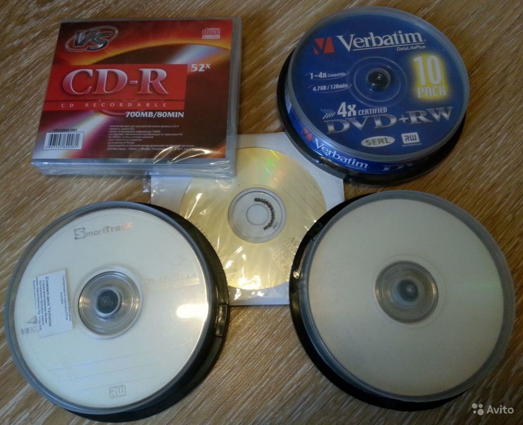 Диски CD-R, CD-RW, DVD+ RW (новые и бу) в Москве. Фото 1