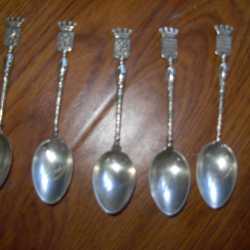 Ложечки-ложки более 100 лет -юбилейные серебро